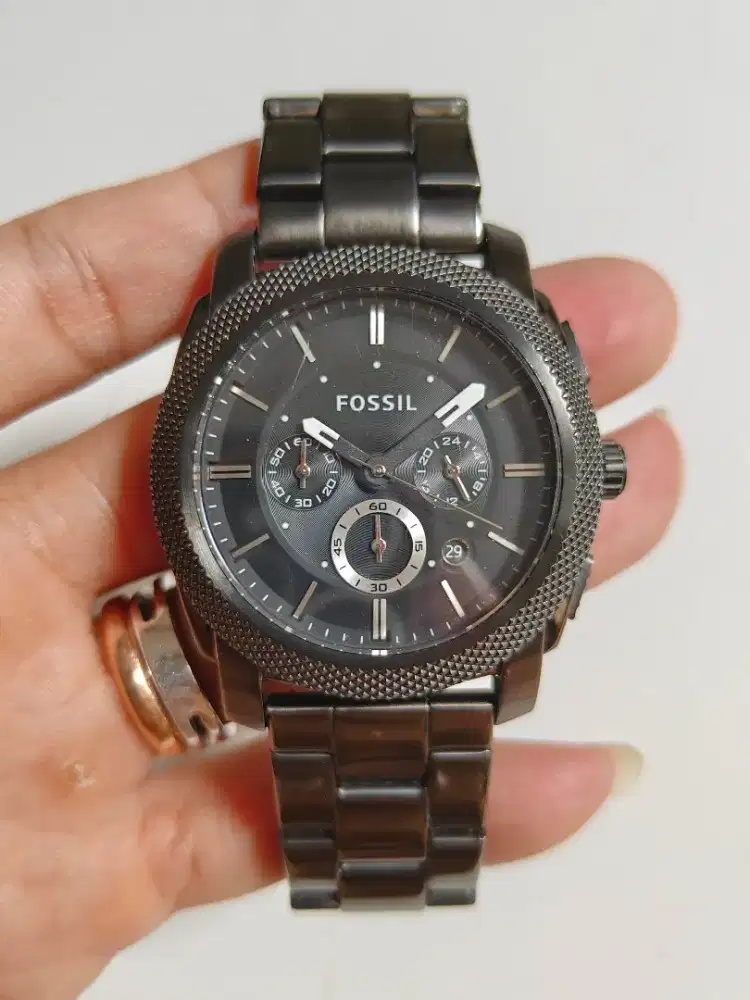 Fossil FS4662 machine chronograph original bekas normal semua