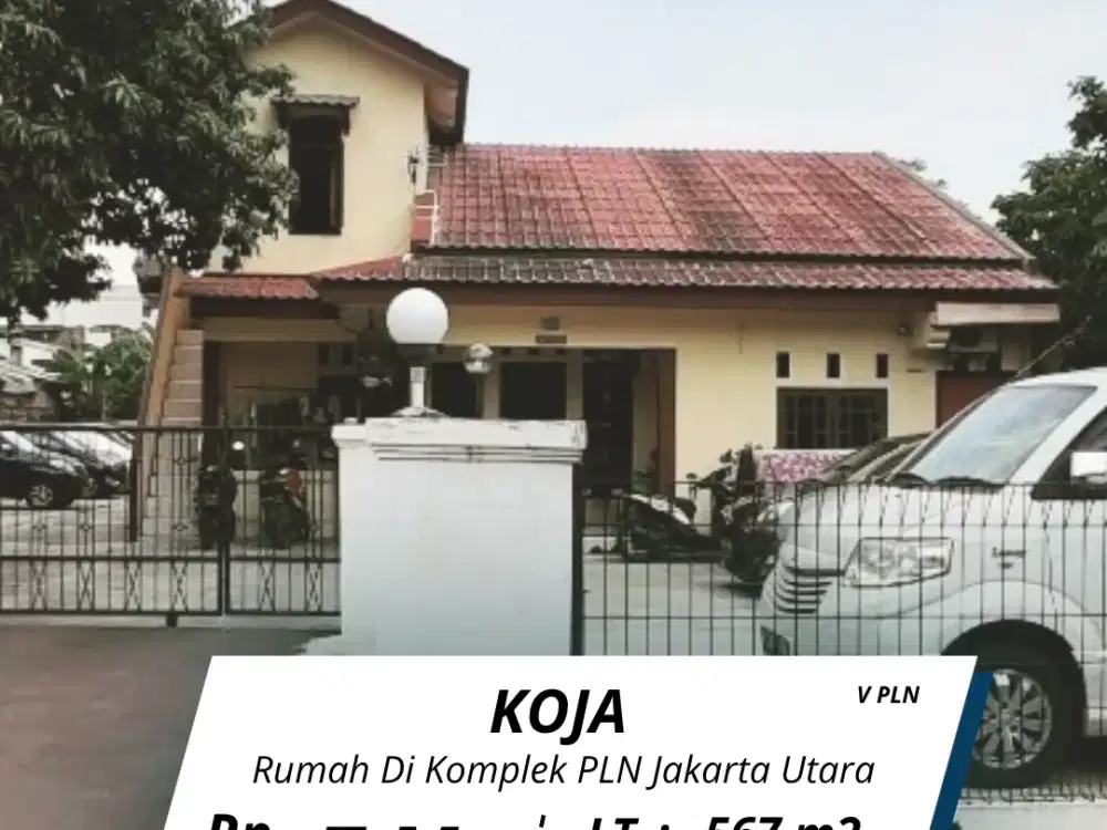 Di jual rumah Komplek PLN Plumpang Koja Jakarta Utara BU ( V PLN )
