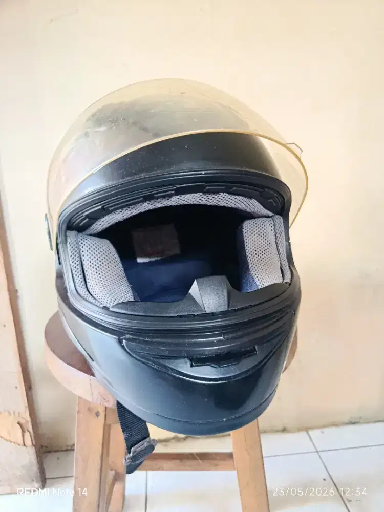 Helm Yamaha full face original bersih luar dalam size M