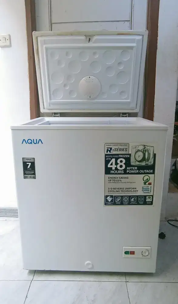 Freezer Box Aqua 150L Kondisi Mulusss