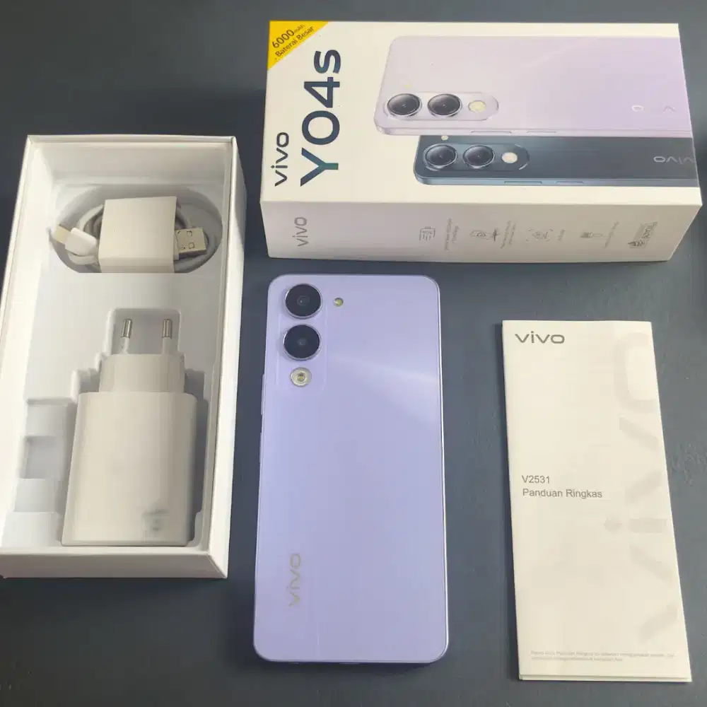 VIVO Y04S VIOLET 4/128GB GARANSI RESMI