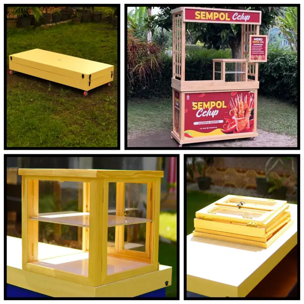 DIJUAL GEROBAK BOOTH SEMPOL/CILOK/BAKSO MURAH TIGARAKSA TANGERANG