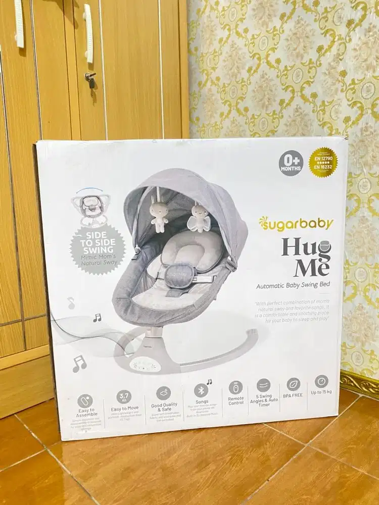 sugarbaby hugme automatic baby swing bed
