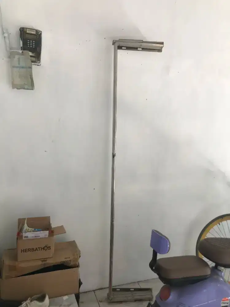 Dijual Jemuran Baju Lipat Dinding Stainless Panjang Muat Banyak Baju