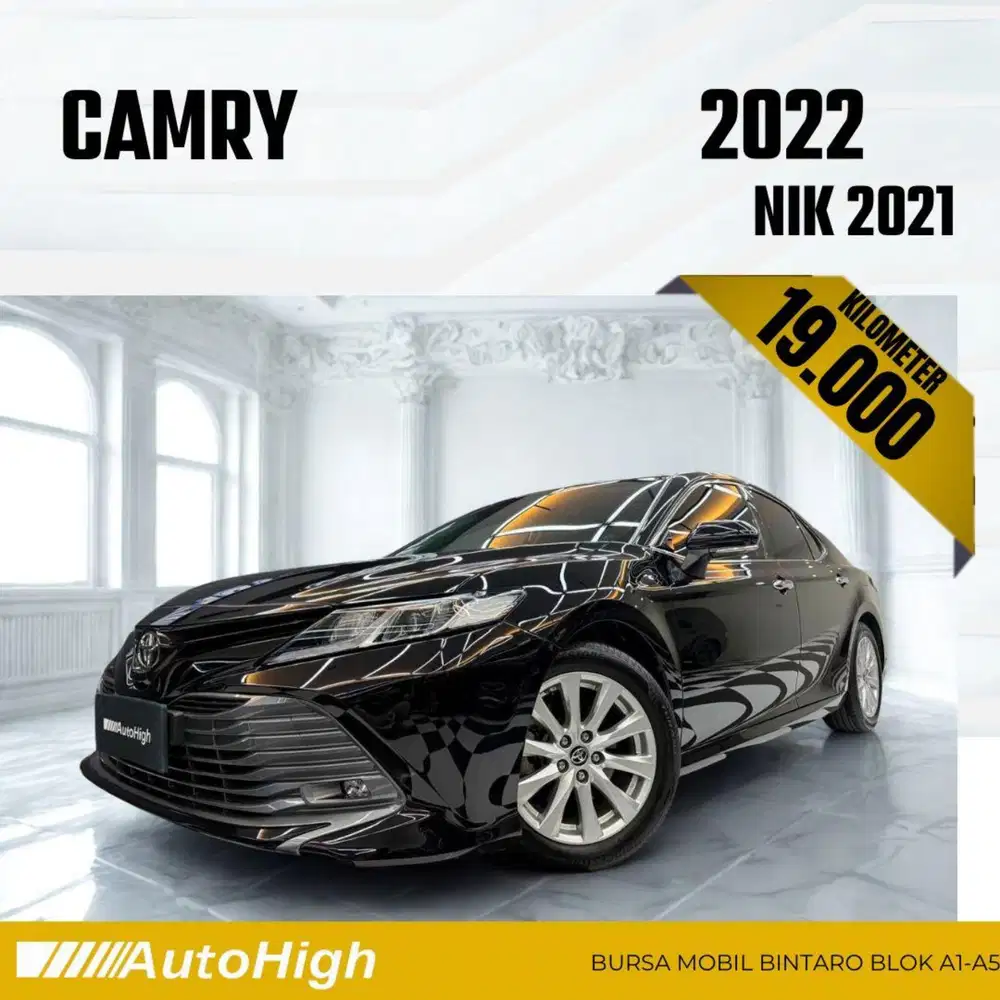 DP10% [Km19.000] Camry V 2021 Black Reg 2022 #AUTOHIGH
