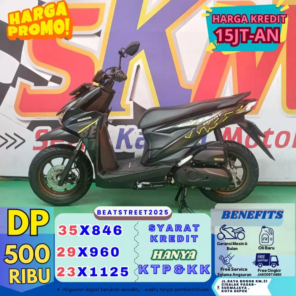 Kredit dp 500rb bawa pulang beat street 2025