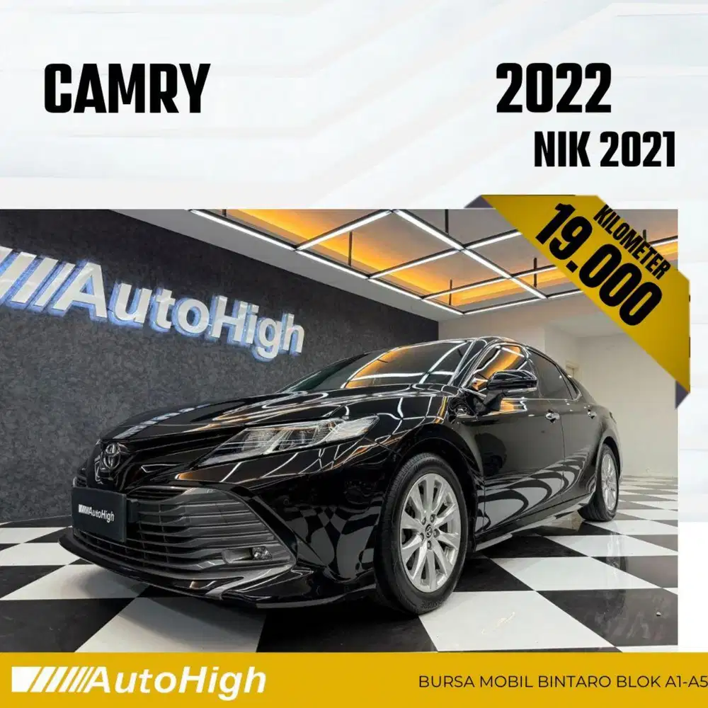DP10% [Km19.000] Camry V 2021 Black Reg 2020 #AUTOHIGH