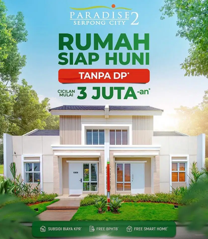 Rumah murah ditangsel spesial KPR tanpa Dp + Free Furnish!!