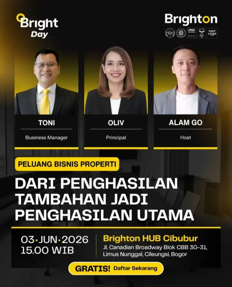 Seminar bisnis property masa kini ( Peluang Mitra Bisnis)