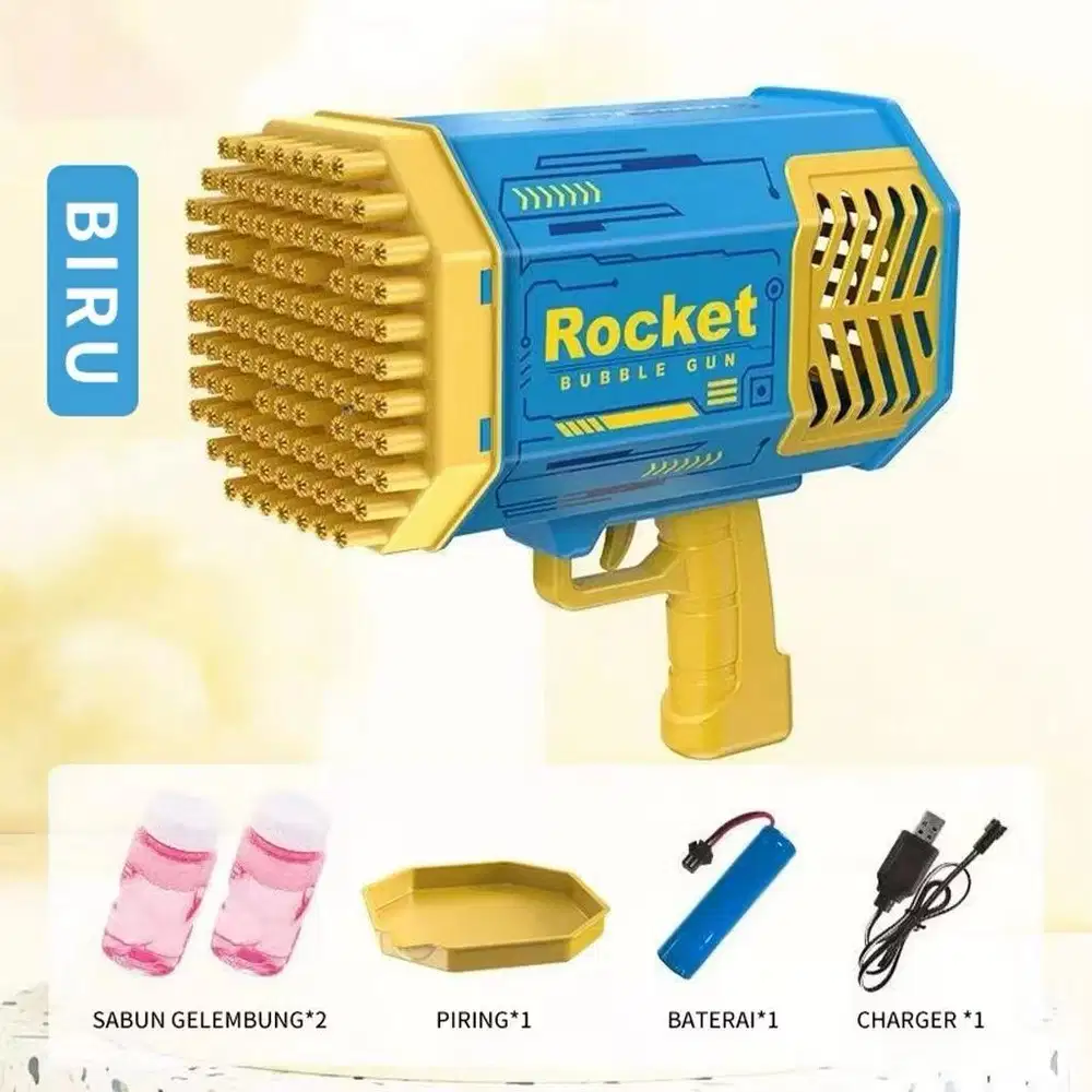 Bubble Gun Banyak Lubang Model Basoka Murah