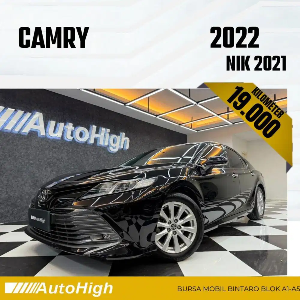DP10% [Km19.000] Camry V 2021 Black Reg 2020 #AUTOHIGH