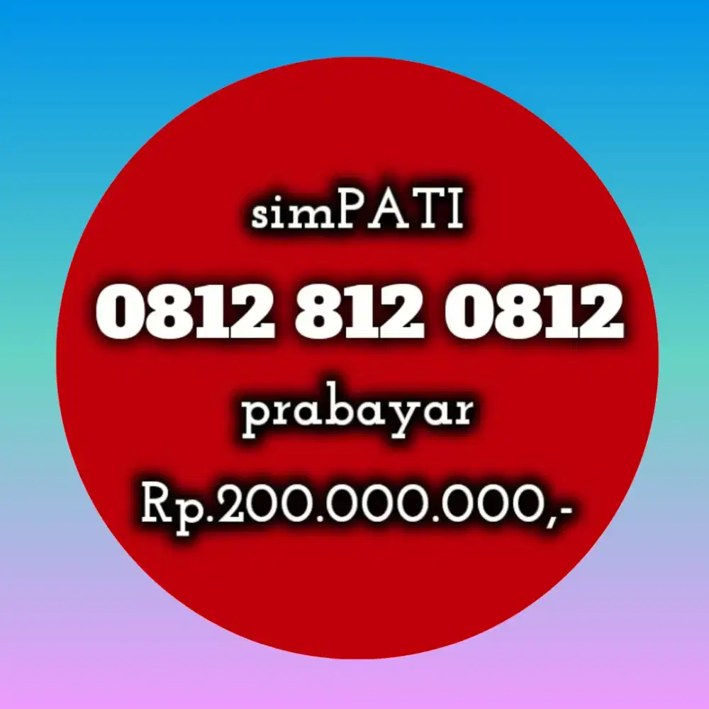 NOMOR CANTIK SIMPATI OPERATOR