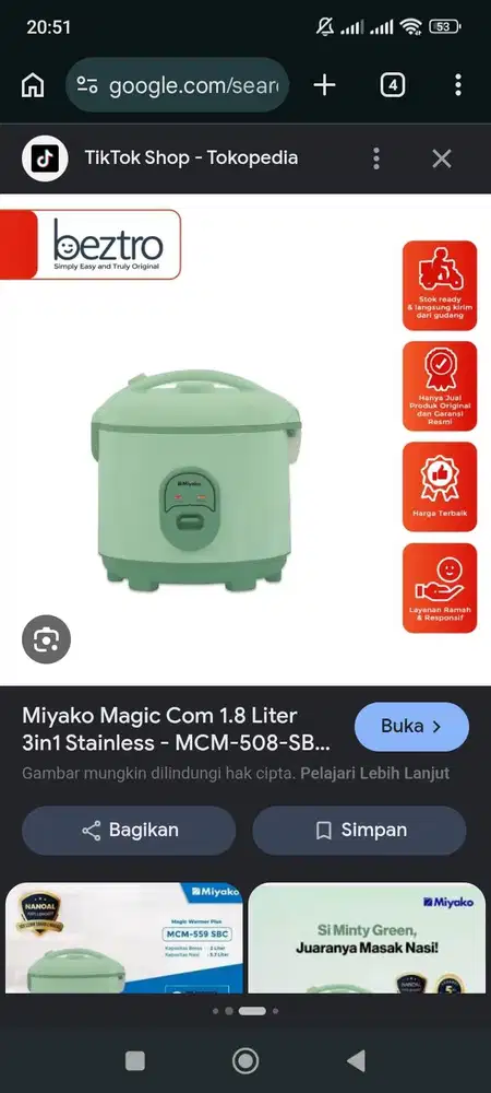 Miyako 3in1 stainless Baru