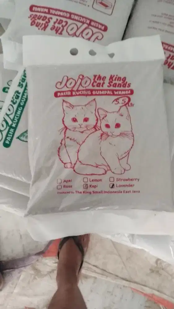 dicari bagian produksi pasir kucing