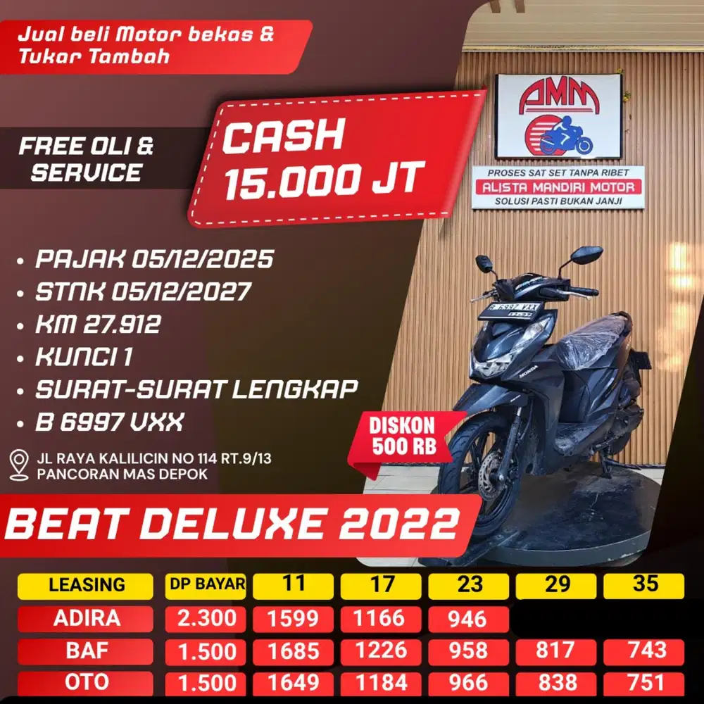 BEAT DELUXE 2022 CASH / KREDIT ALISTA