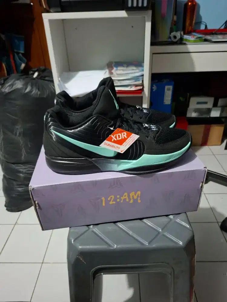 Sepatu Basket Nike Ja 2 Tiffany Swoosh Black Original - Size 46