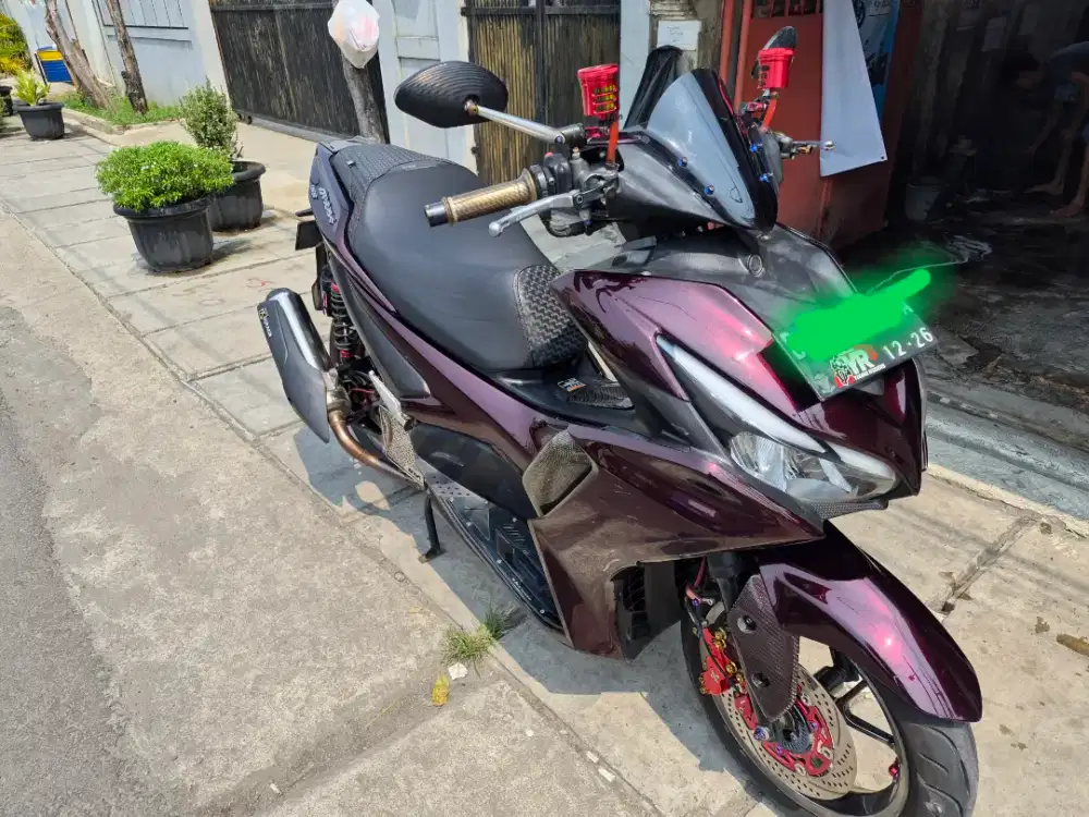 Yamaha aerox new connected 155 vva 2021 mulus, motor rawatan