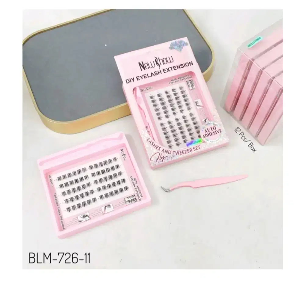 Bulu Mata Extension Helai Mix Double Free Pinset Langsung Tempel DIY