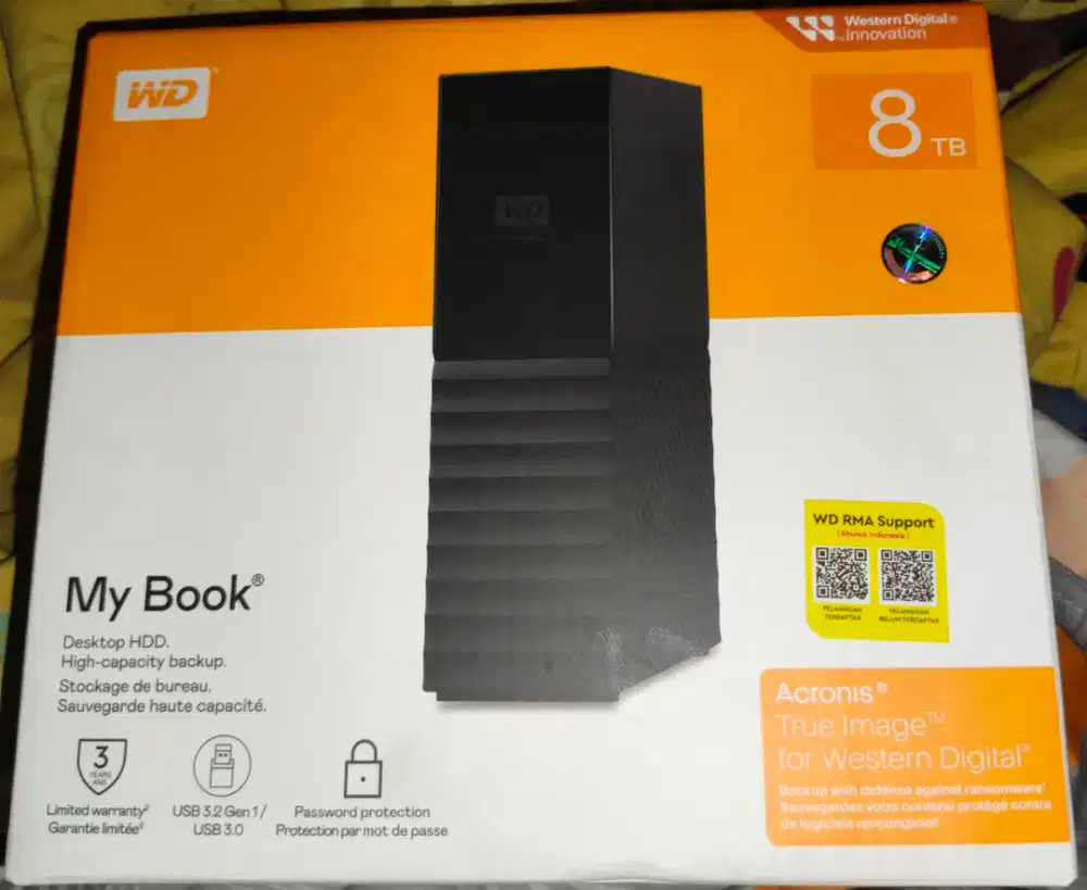 Dijual Harddisk External 8 TB WD My Book NEW SEGEL - HDD Eksternal
