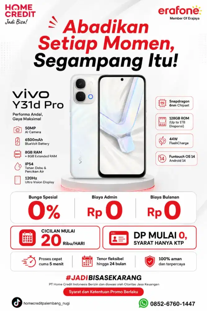 VIVO Y31D PRO TERMURAH SEKOTA PALEMBANG