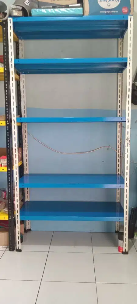 RAK BESI 5 SUSUN 200 x 100 x 40 Serbaguna. Kokoh Lengkap