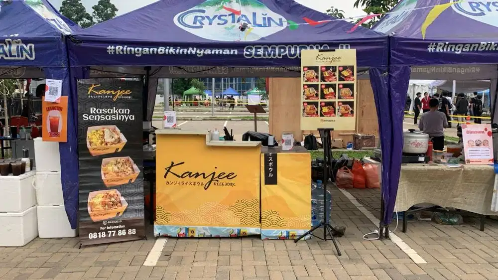 Booth untuk bazar gerobak bazar