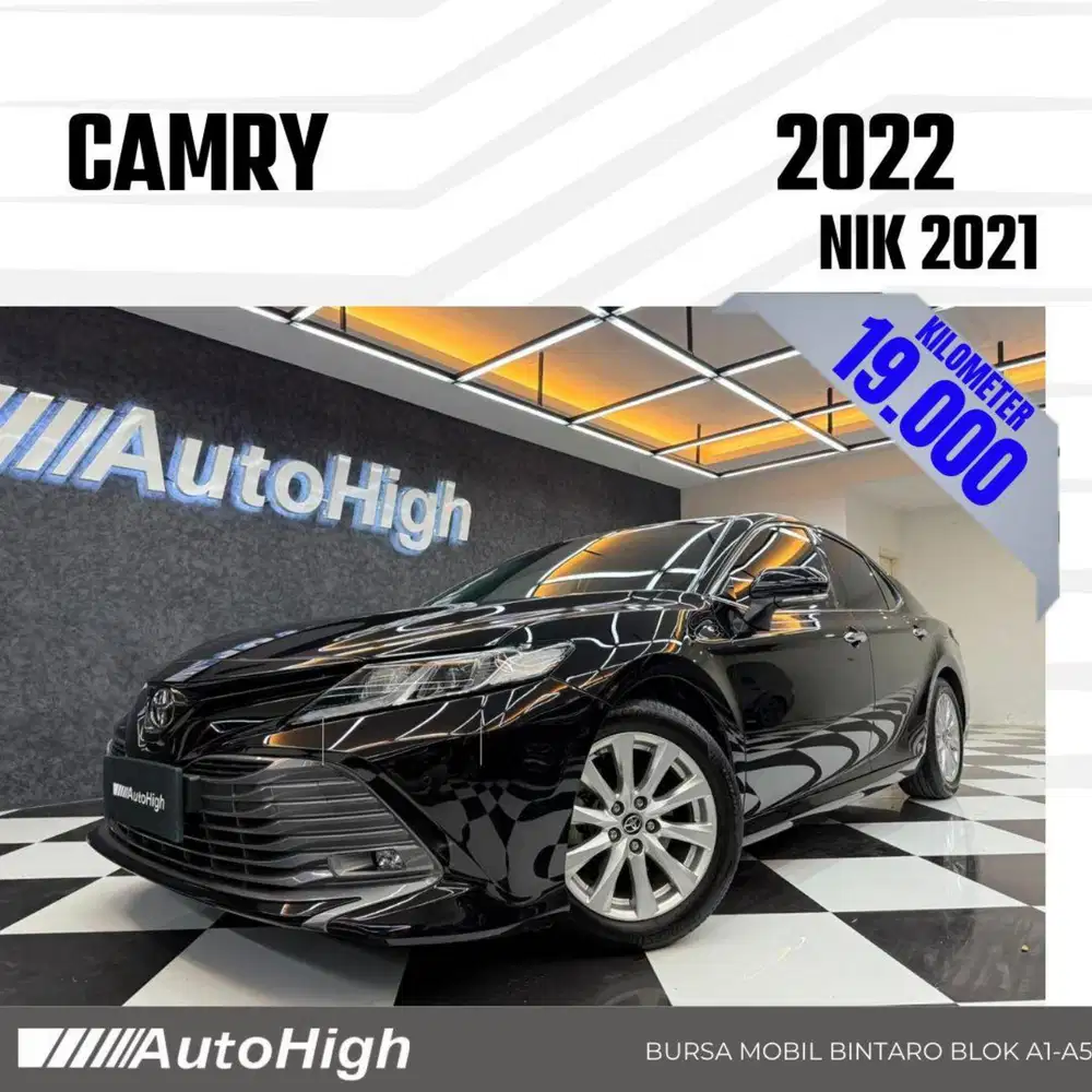 DP10% [Km19.000] Camry V 2021 Black Reg 2020 #AUTOHIGH