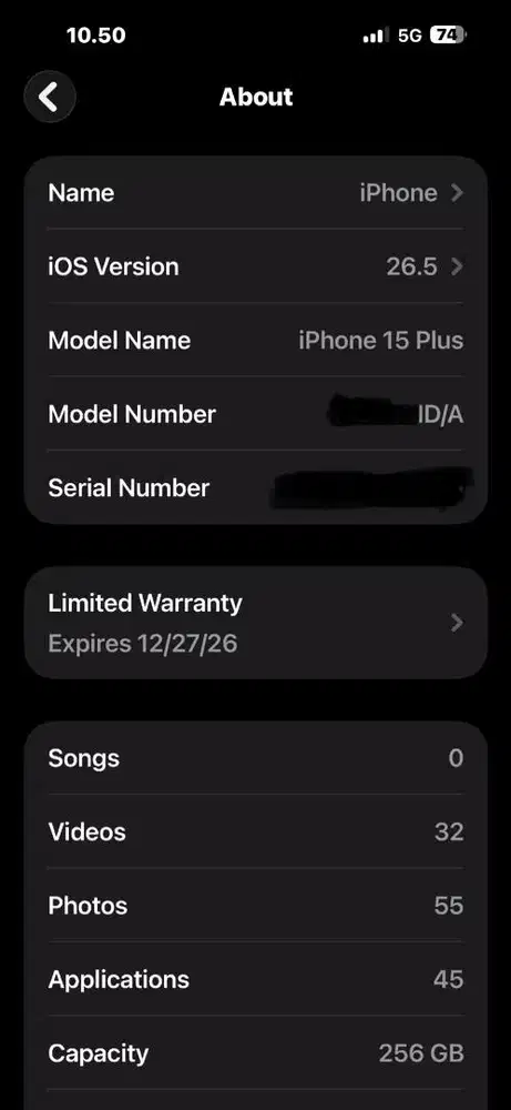 Iphone 15 Plus 256 GB Black