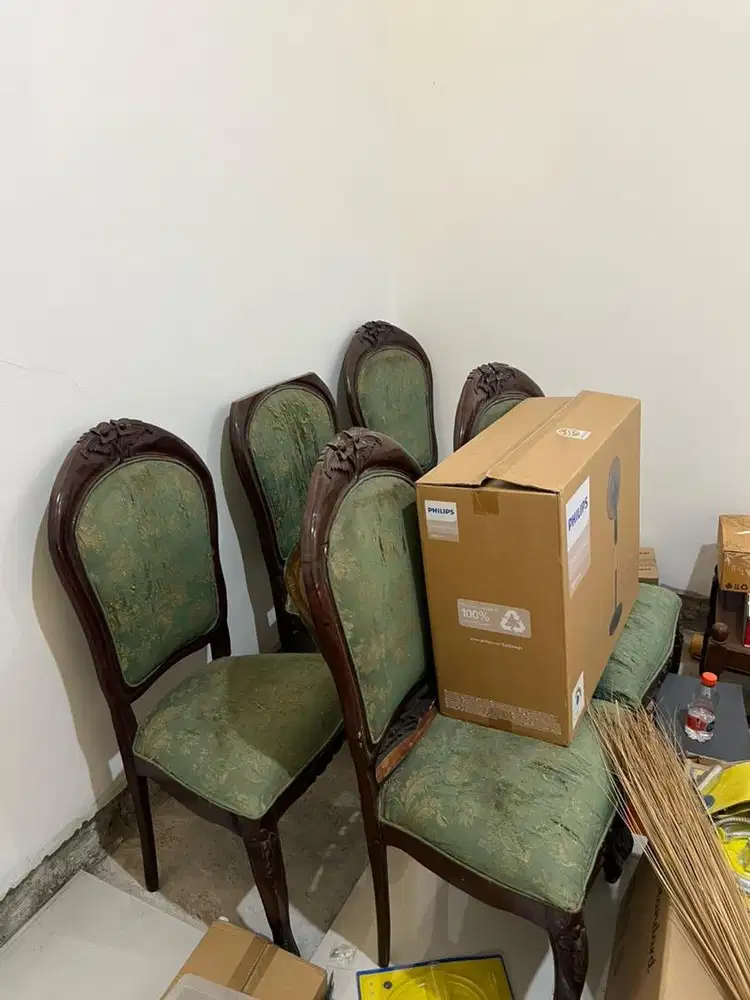 Meja makan set kayu jati