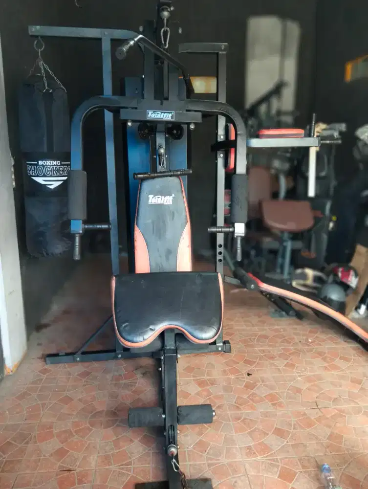 Home gym 3 sisi + samsak Alat olahraga fitnes