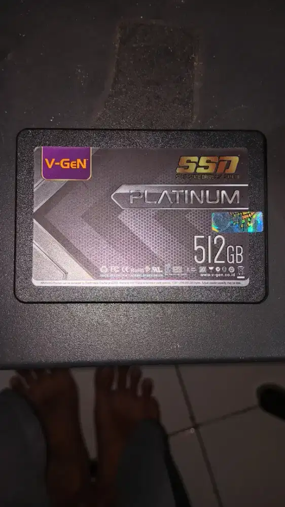 Garansi Aktif Maret 2030 | SSD V-GeN Platinum 512GB SATA III