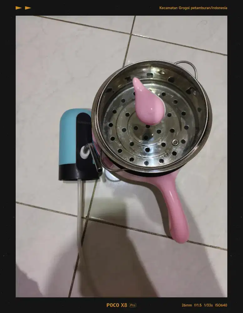 Panci listrik GOTO minipan dan pompa air elektrik samono type c