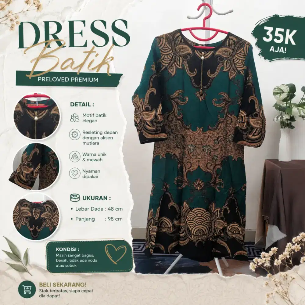 DRESS BATIK PREMIUM PRELOVED