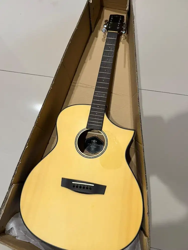 Jual Gitar Akustik Elektrik Hex F100 CE Mulus Bagus