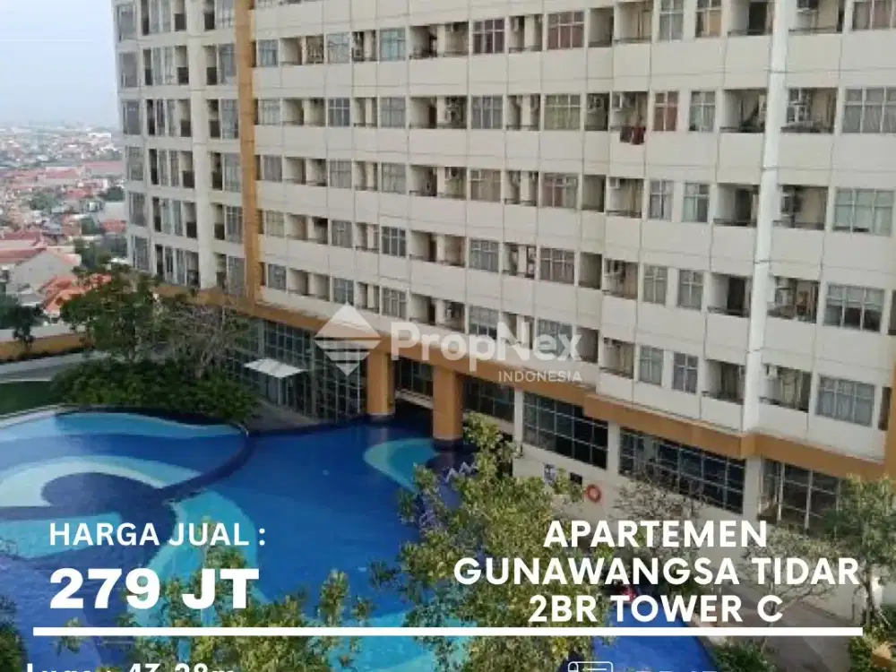 Apartemen Gunawangsa Tidar 2BR Tower C