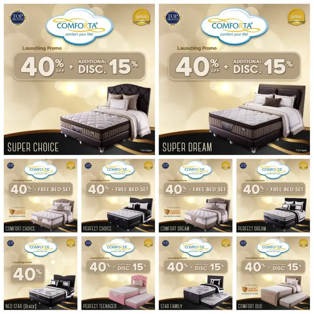 Promo kredit Kasur kesehatan,baru dan bergaransi