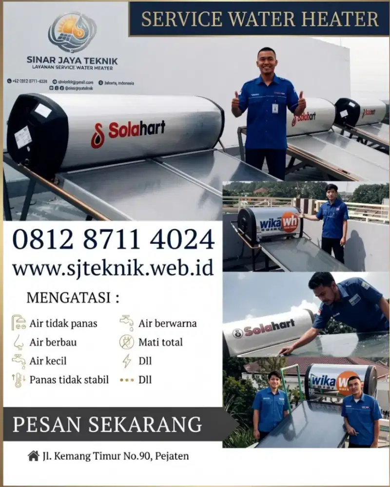 Jasa service water heater solahart