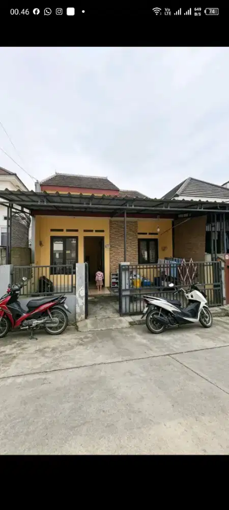 Djual rumah 350juta nego bs DP 250jt sisa KPR non bank kalimulya depok