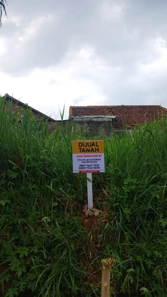 FOR SALE : Tanah kavling 300m2, SHM Siap bangun.