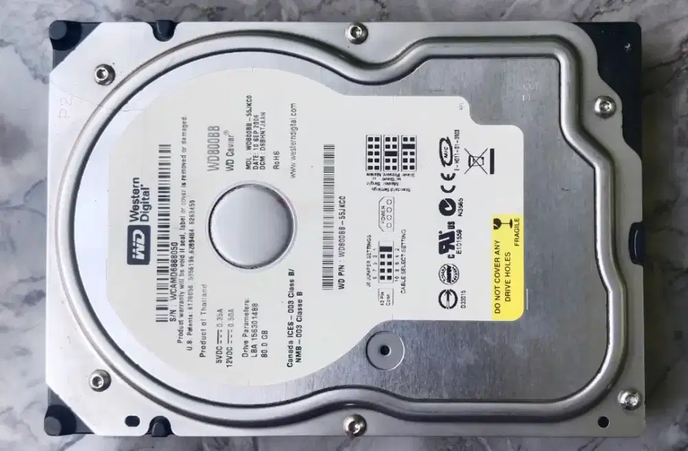 Hardisk WD 80 gb model lama