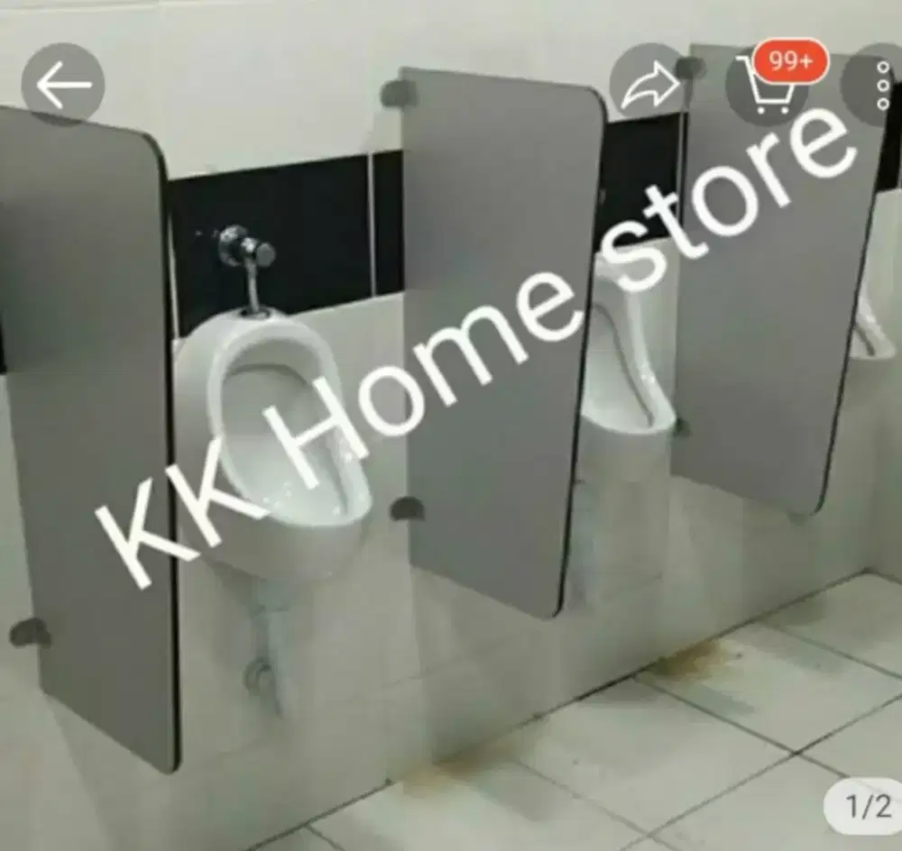 Jual murah sekat urinoir tahan air bahan pvc