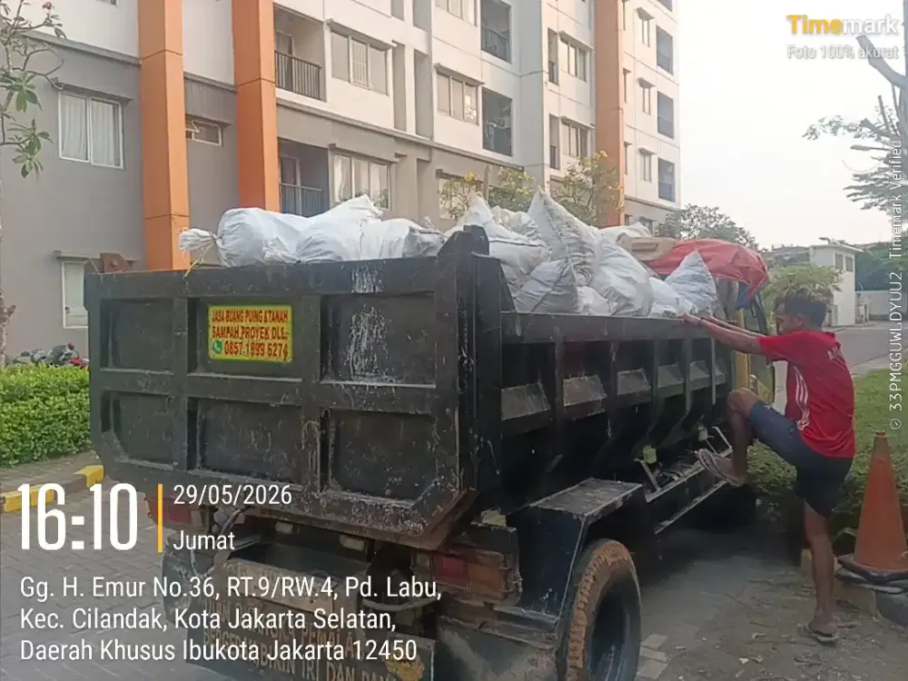 Jasa buang puing dan angkut sampah