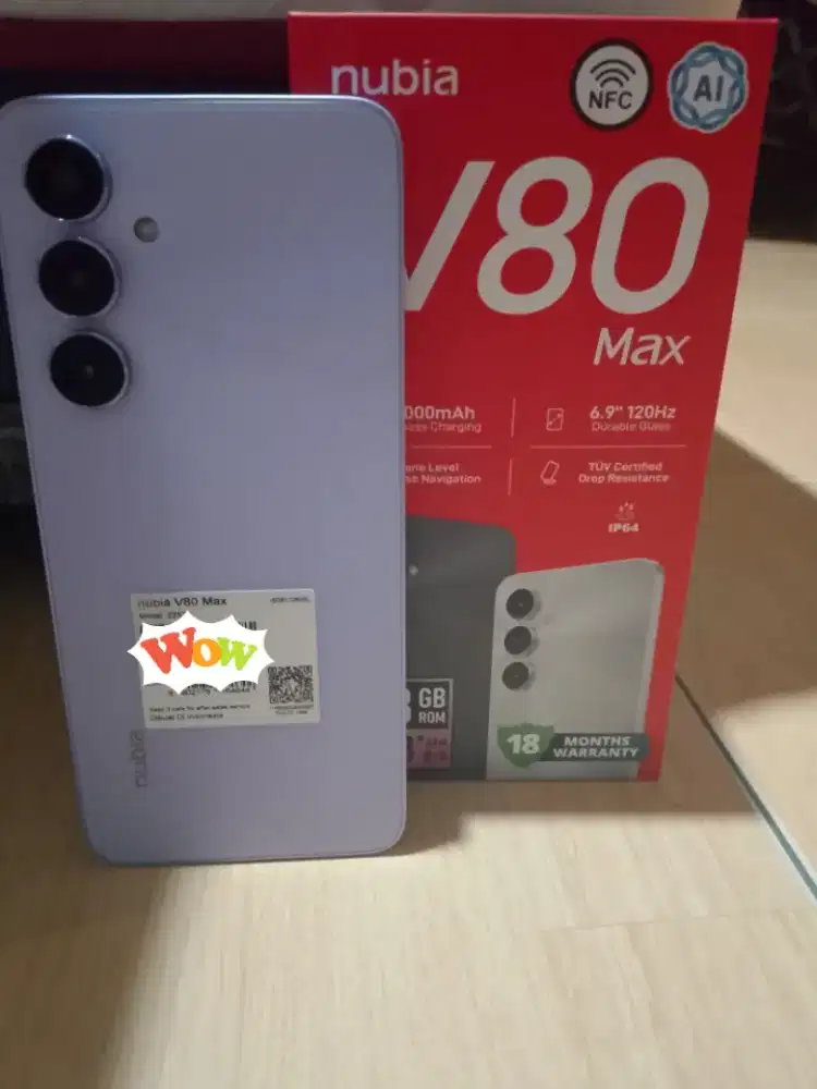 Nubia V80 Ram 8+8gb/128gb 6000mah