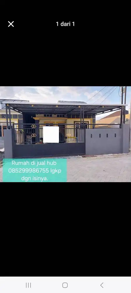 Dijual Rumah BTN Madinah City Square Blok B No.8