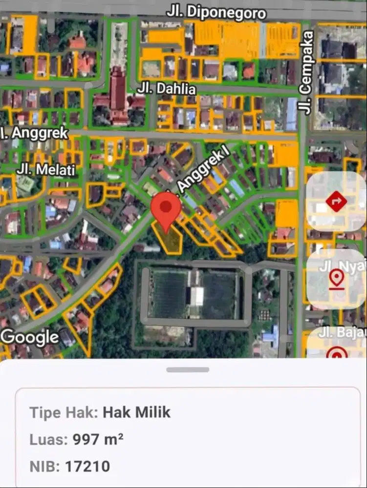 Tanah lokasi premium