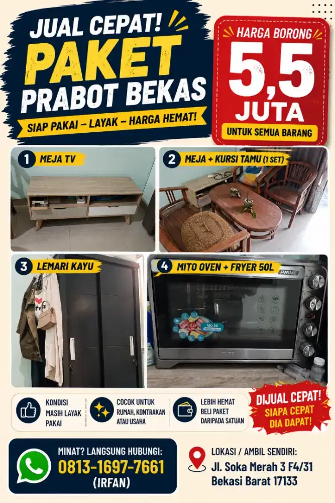 Paket Prabot Murah Bagus