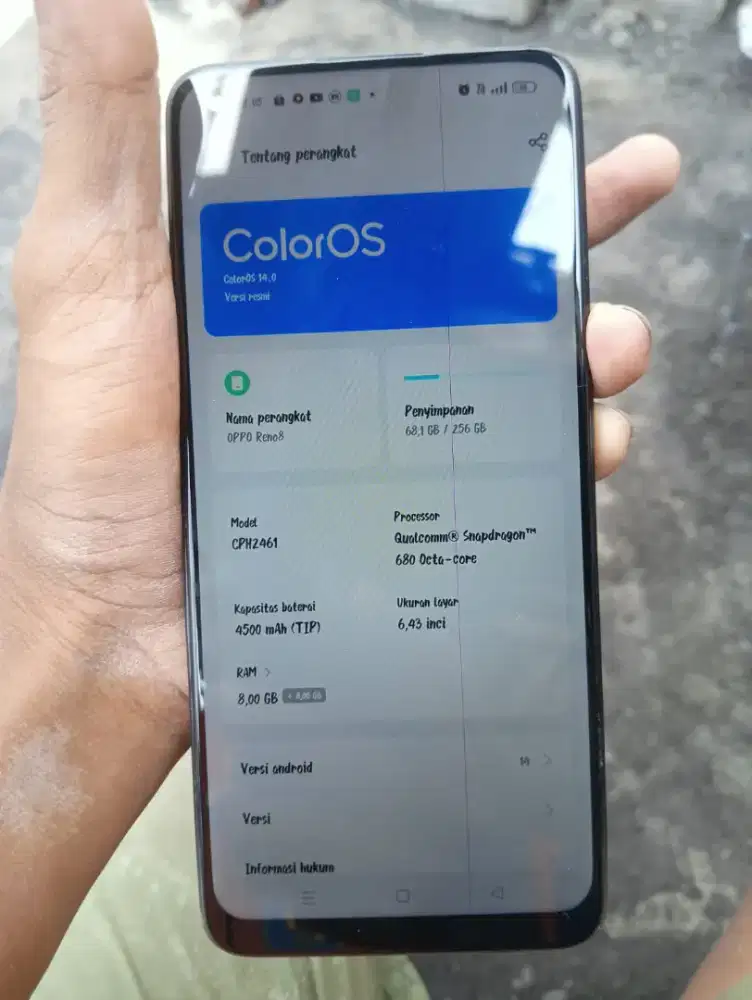Oppo Reno 8 4g 8/256