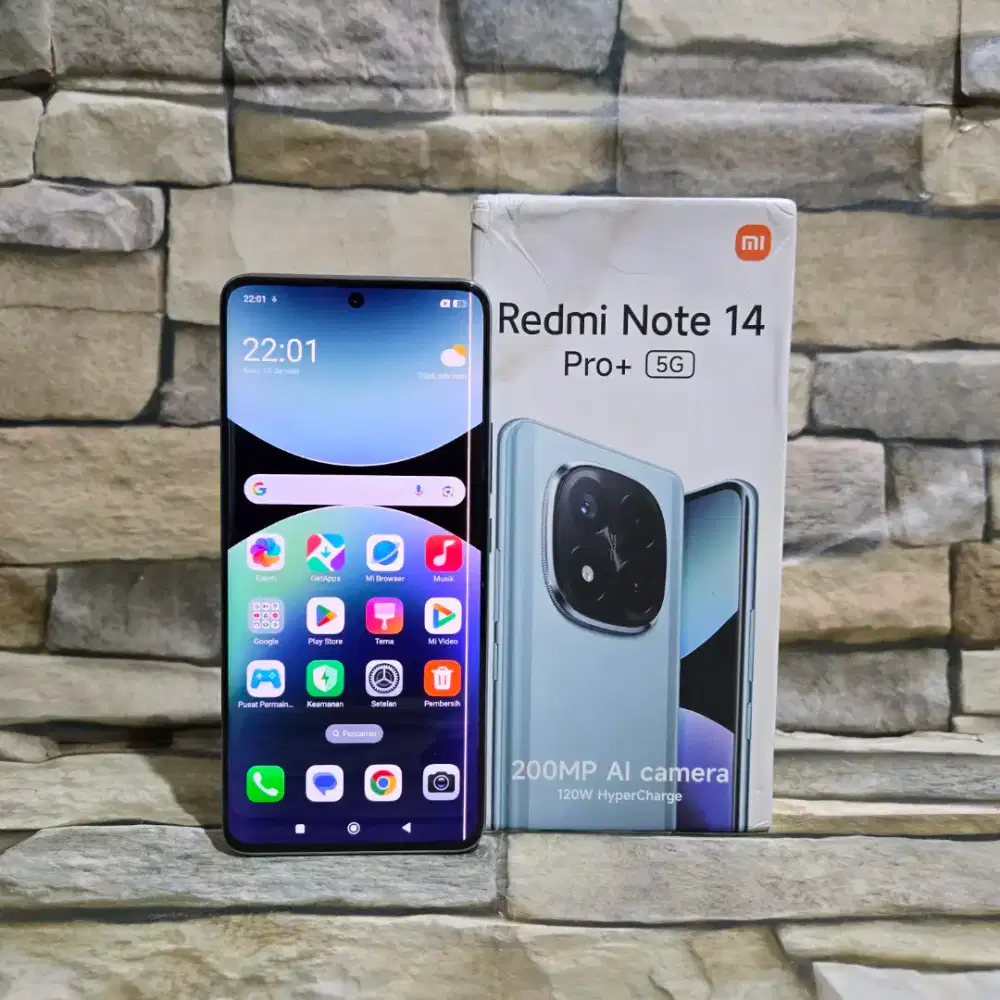 Xiaomi Redmi Note 14 Pro Plus 5G 8/256 Blue Fulset Segel Mulus 98%