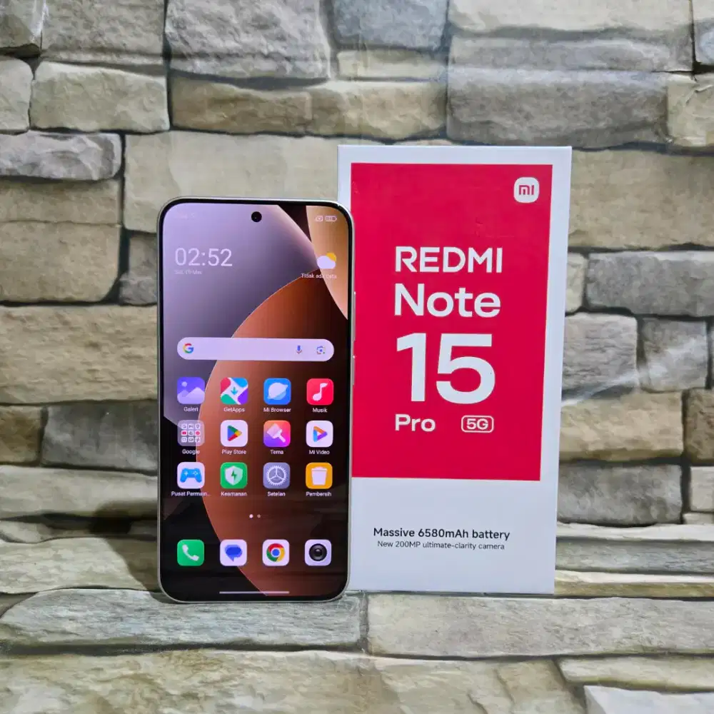 Xiaomi Redmi Note 15 Pro 5G 8/256 Titanium Fulset segel mulus 98%