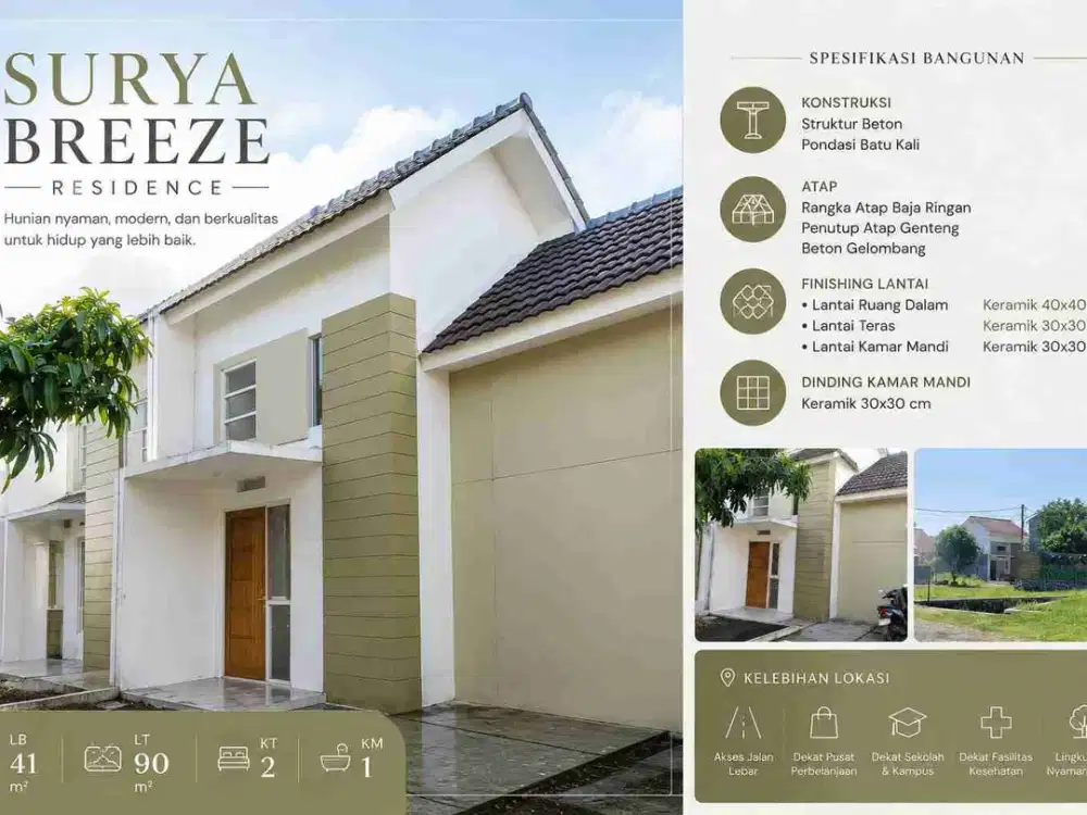 Dijual rumah Surya Breeze Residence Sidoarjo
